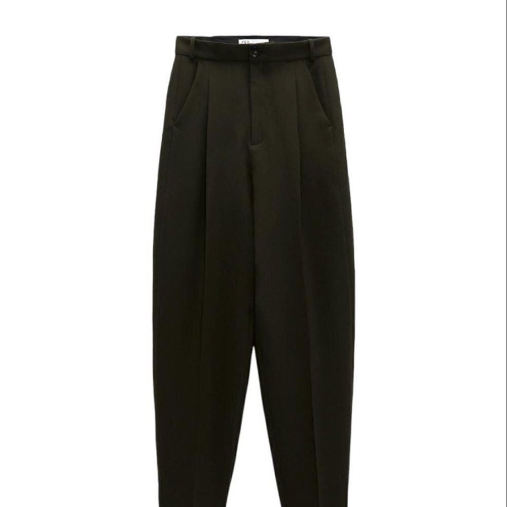 ZARA NWOT DAD FIT PANTS KHAKI SIZE XS 2761/264/505
